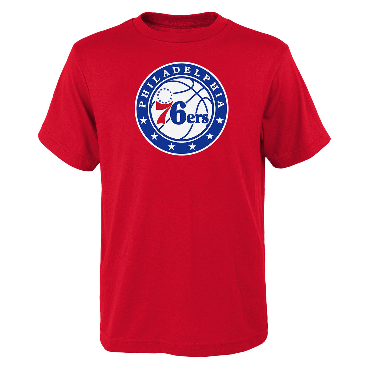 Youth Outerstuff Red Philadelphia 76ers Primary Logo T-Shirt