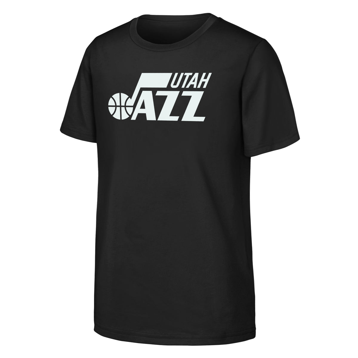 Youth Outerstuff Black Utah Jazz Primary Logo T-Shirt