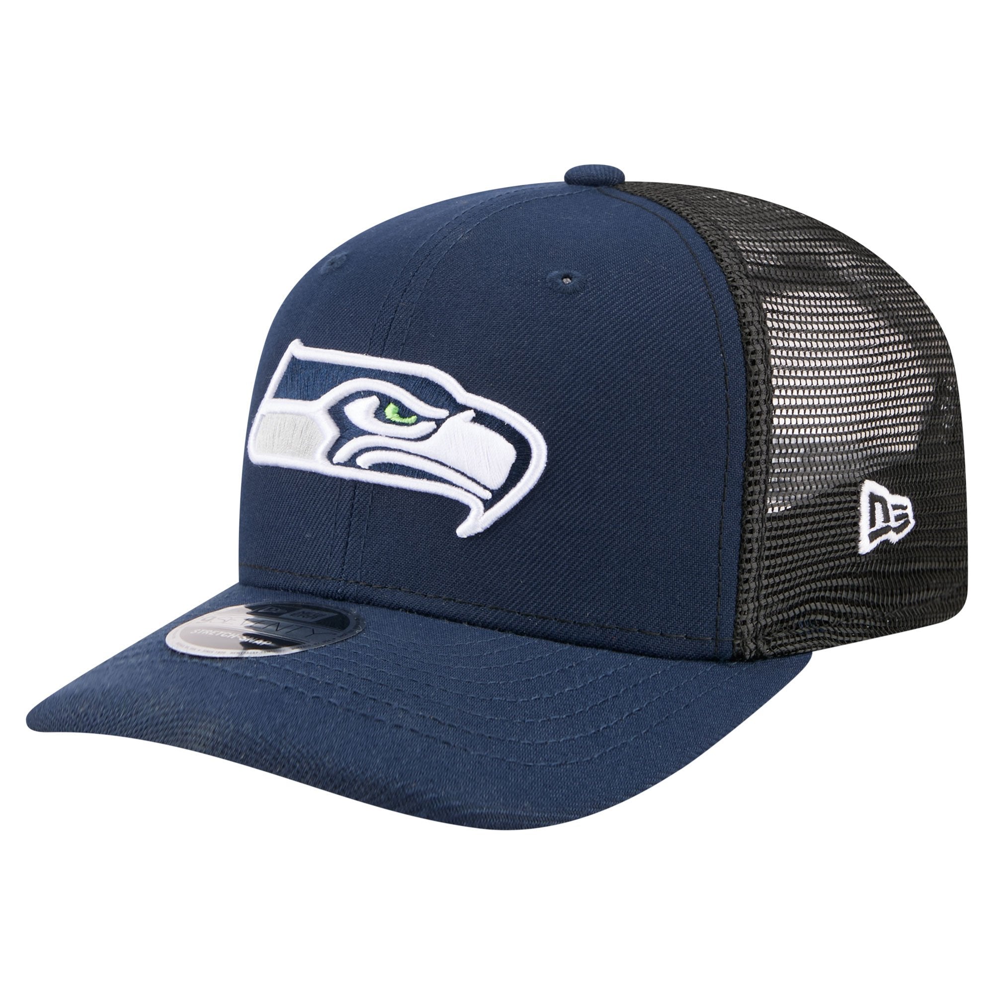 Men's New Era College Navy Seattle Seahawks 9SEVENTY Trucker Adjustable Hat