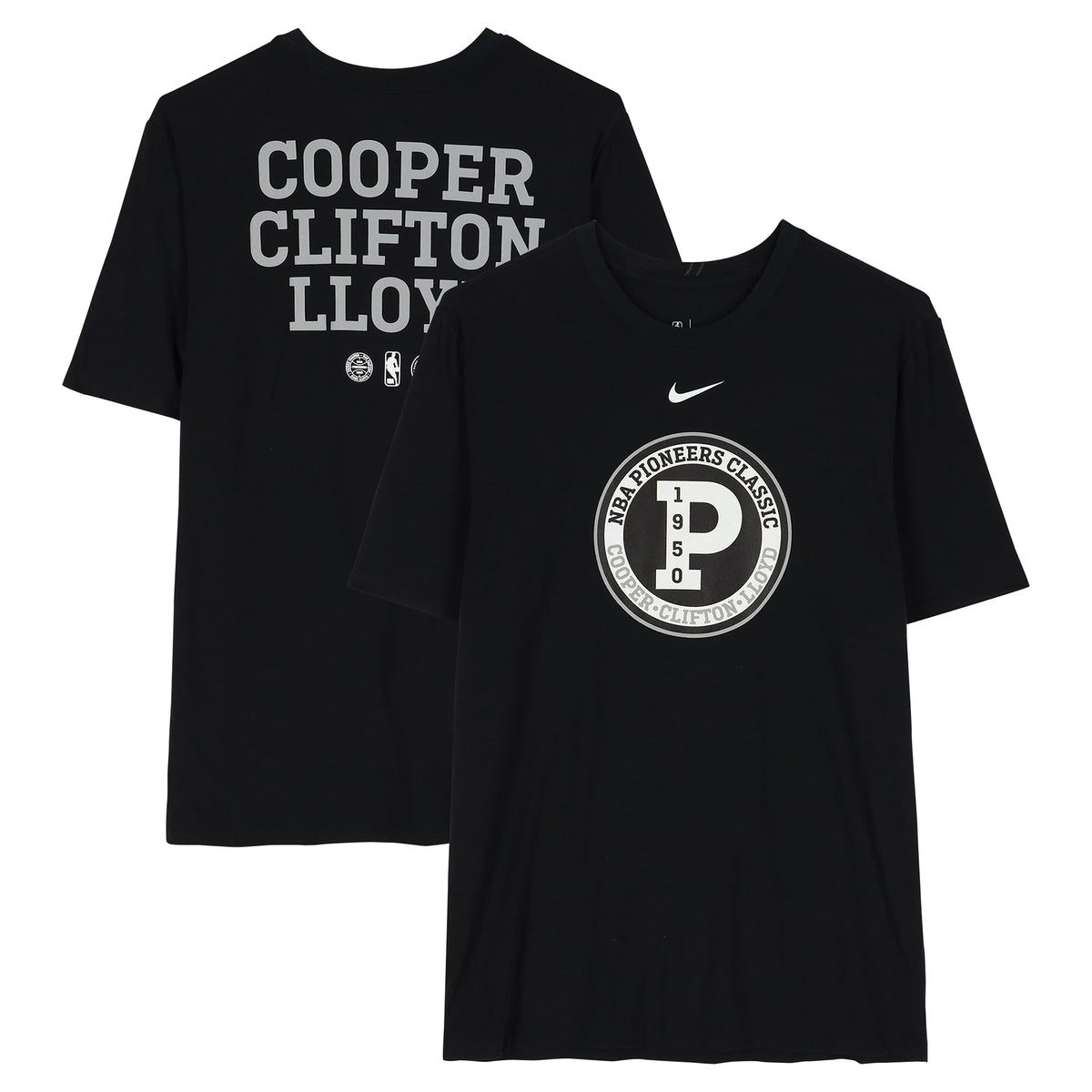 Boston Celtics Team-Issued Black "Pioneers Classic" T-Shirt from the 2025-26 NBA Season