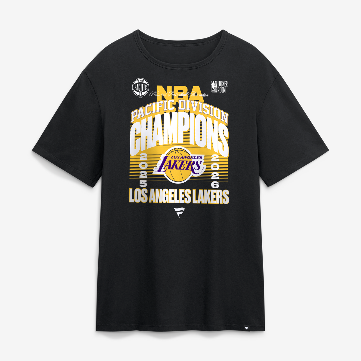 Men's Black Los Angeles Lakers 2026 Pacific Division Champions Locker Room T-Shirt