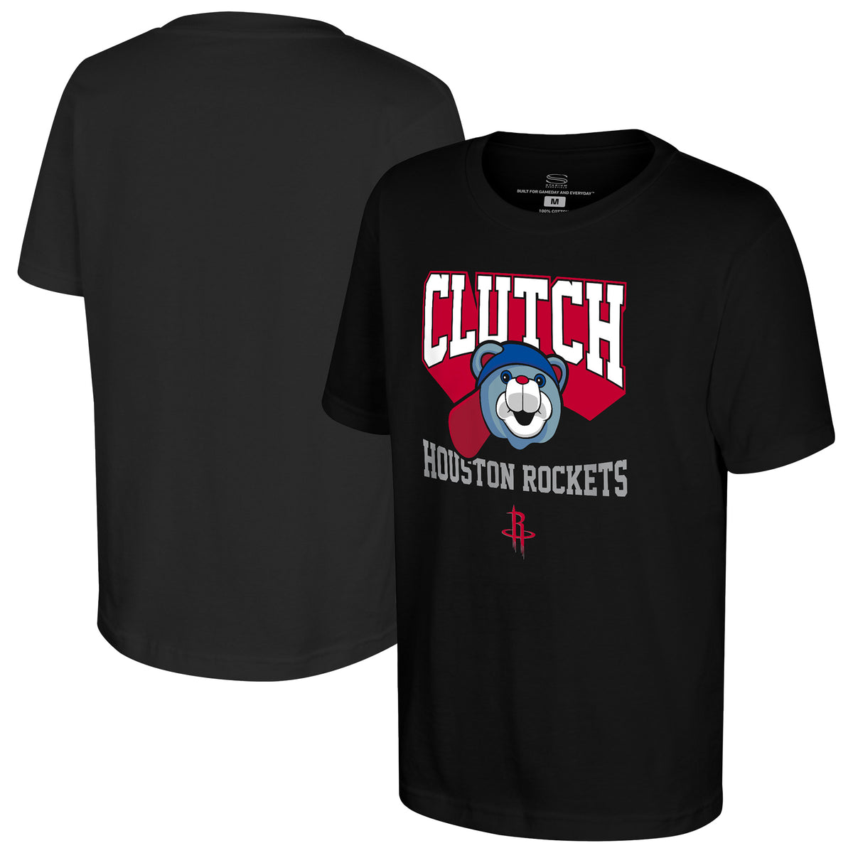 Youth Stadium Essentials Black Houston Rockets Most Valuable Mascot T-Shirt