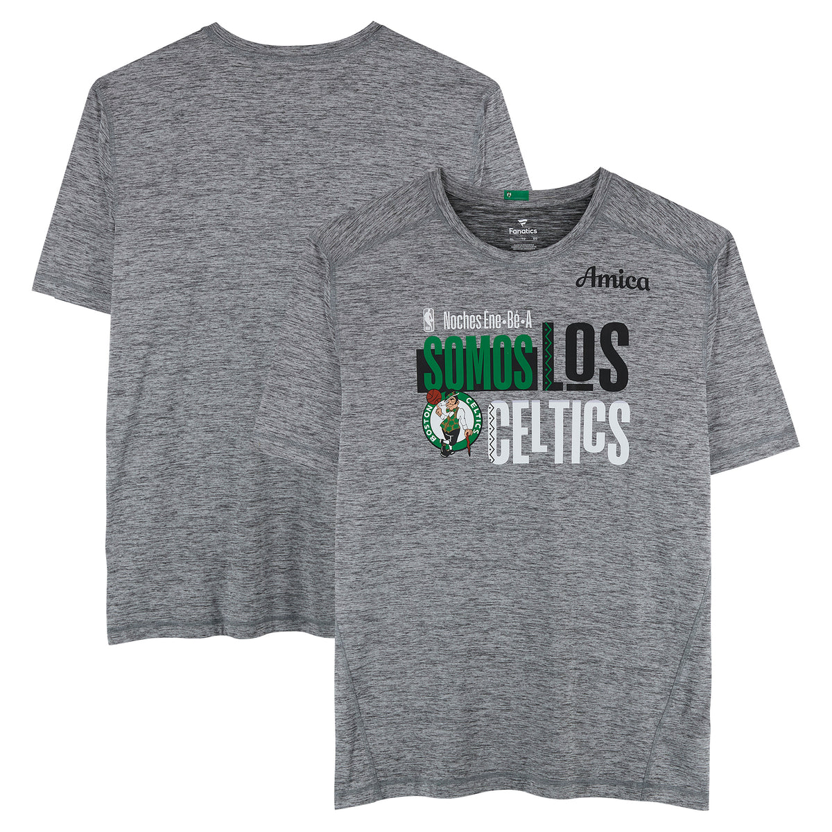 Boston Celtics Team-Issued Gray "Los Celtics" Short Sleeve Shirt from the 2025-26 NBA Season - Size XL
