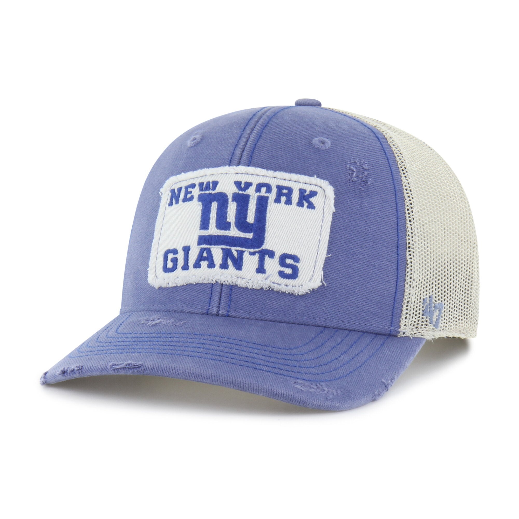 Men's '47 Blue New York Giants Egremont Well-Worn Adjustable Trucker Hat
