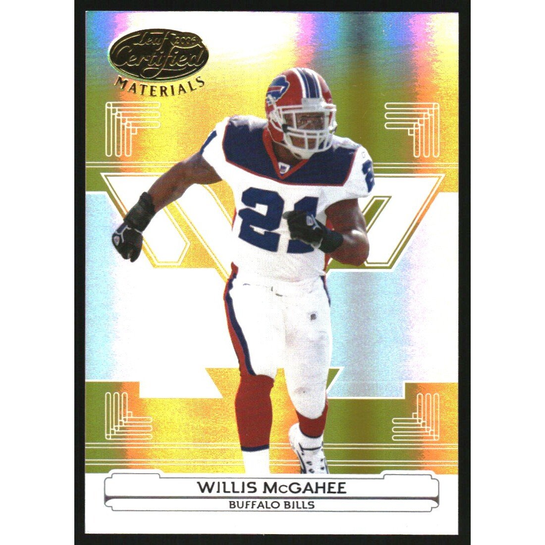 2006 Leaf Certified Materials Mirror Gold #19 Willis McGahee