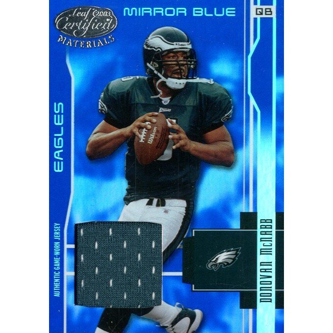 2003 Leaf Certified Materials Mirror Blue #98 Donovan McNabb