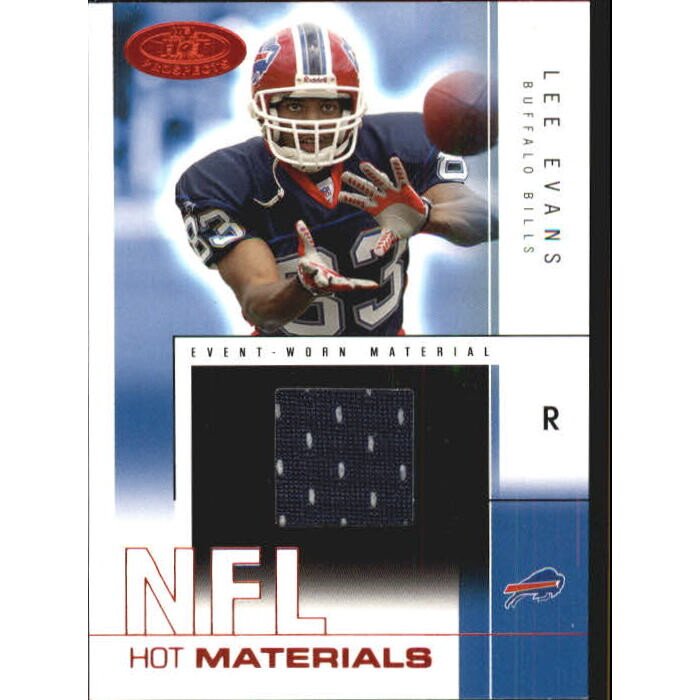 2004 Hot Prospects Hot Materials Red Hot #HMLE Lee Evans