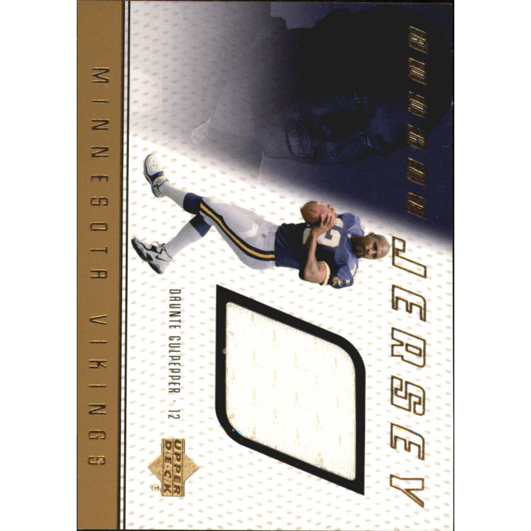 1999 Upper Deck Game Jersey #DC Daunte Culpepper H