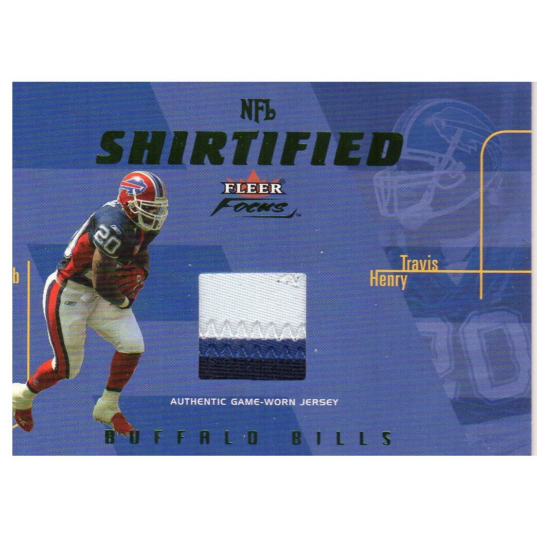 2003 Fleer Focus Shirtified Jerseys Nameplates #10 Travis Henry