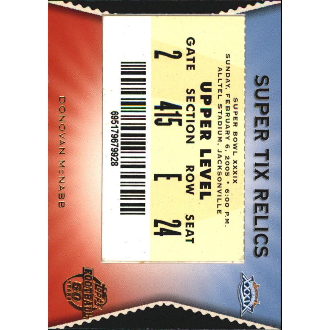 2005 Topps Super Tix #ST2 Donovan McNabb