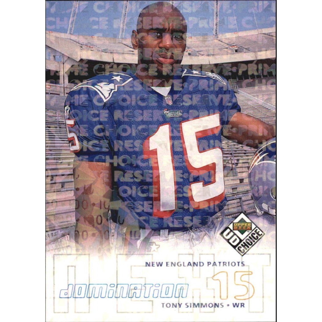 1998 UD Choice Prime Choice Reserve #278 Tony Simmons DN
