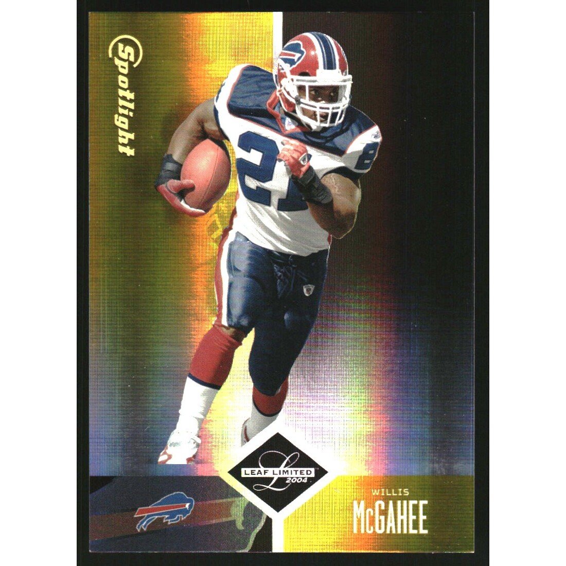 2004 Leaf Limited Gold Spotlight #100 Willis McGahee