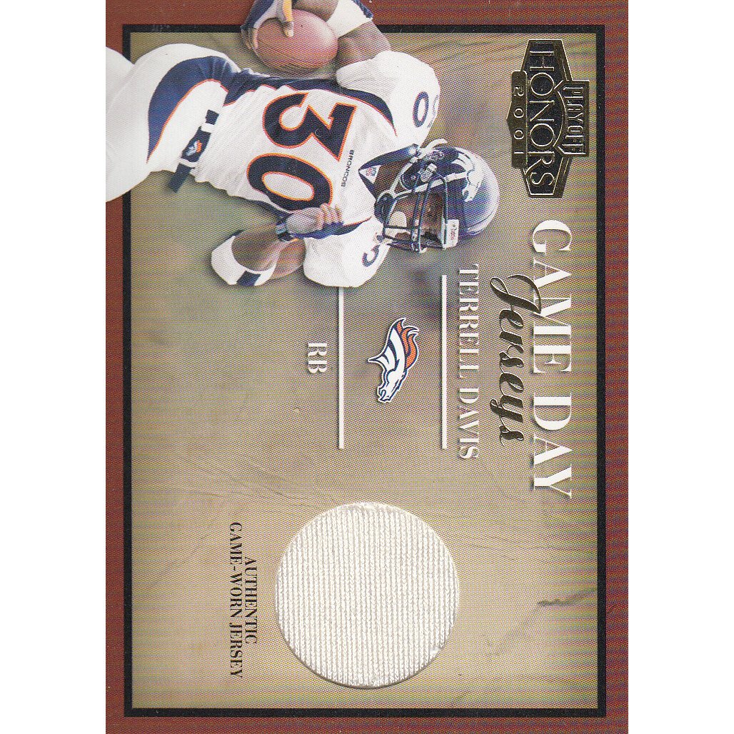 2001 Playoff Honors Game Day Jerseys #GD14 Terrell Davis
