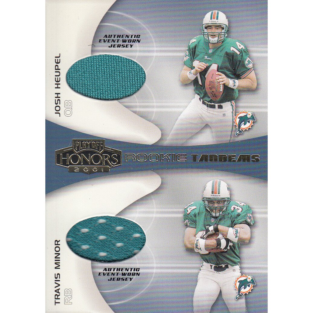 2001 Playoff Honors Rookie Tandem Jerseys #RT7 Josh Heupel/Travis Minor