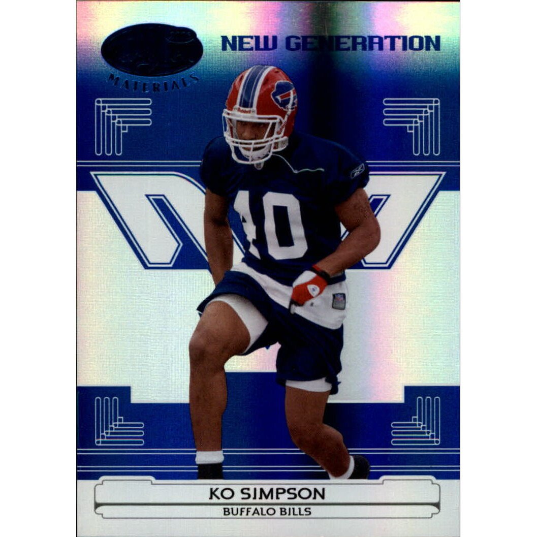 2006 Leaf Certified Materials Mirror Blue #197 Ko Simpson
