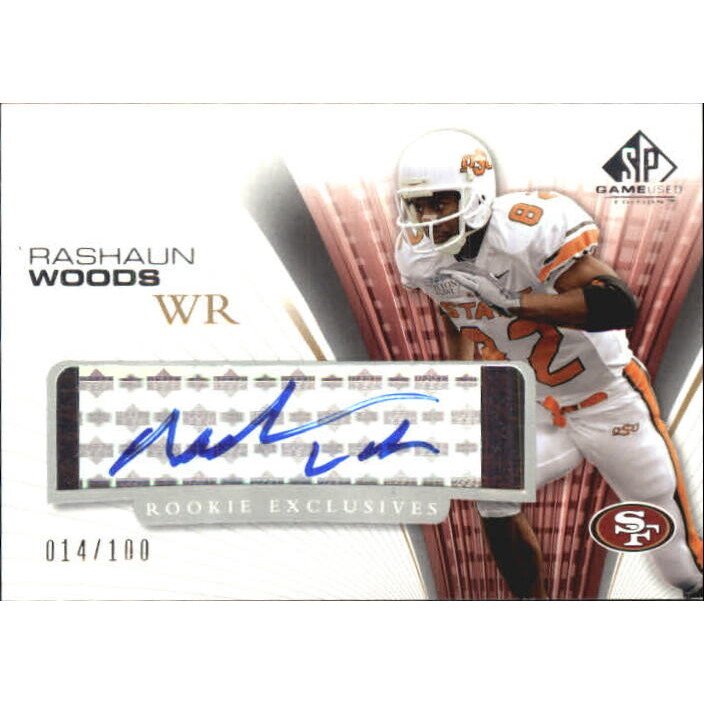 2004 SP Game Used Edition Rookie Exclusives Autographs #RERA Rashaun Woods