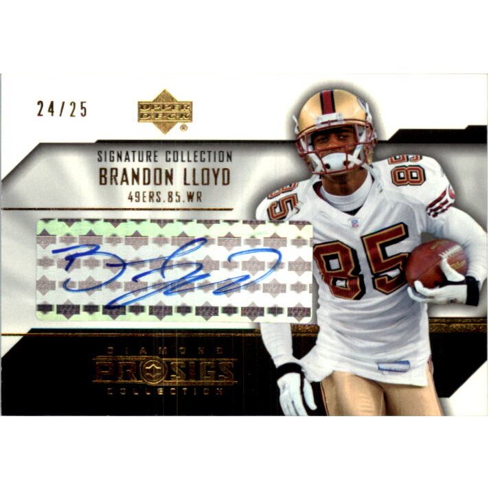 2004 UD Diamond Pro Sigs Signature Collection Gold #SCBL Brandon Lloyd