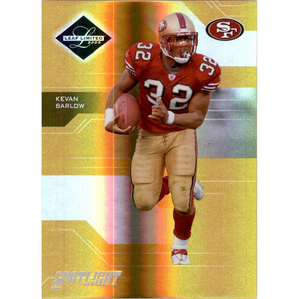 2005 Leaf Limited Gold Spotlight #85 Kevan Barlow