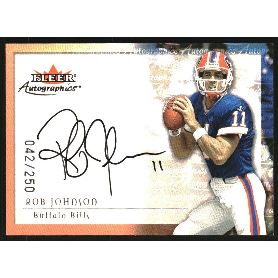 2000 Fleer Tradition Autographics Silver #82 Rob Johnson