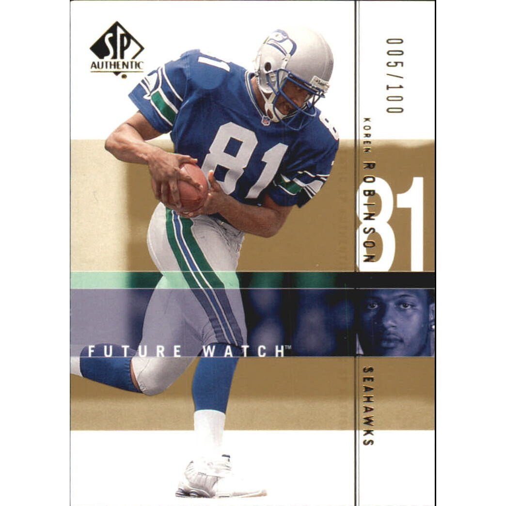 2001 SP Authentic Rookie Gold 100 #94 Koren Robinson