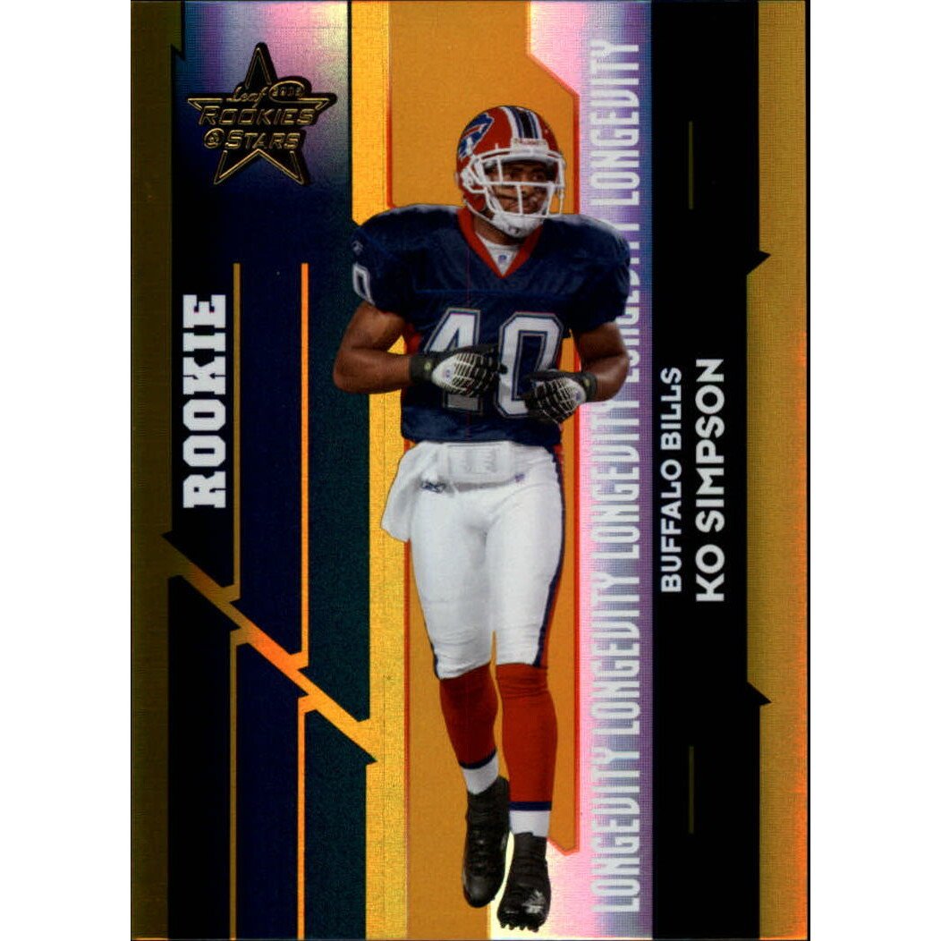 2006 Leaf Rookies and Stars Longevity Gold Parallel #184 Ko Simpson