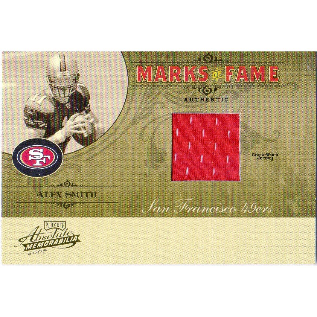 2005 Absolute Memorabilia Marks of Fame Material Prime #16 Alex Smith QB