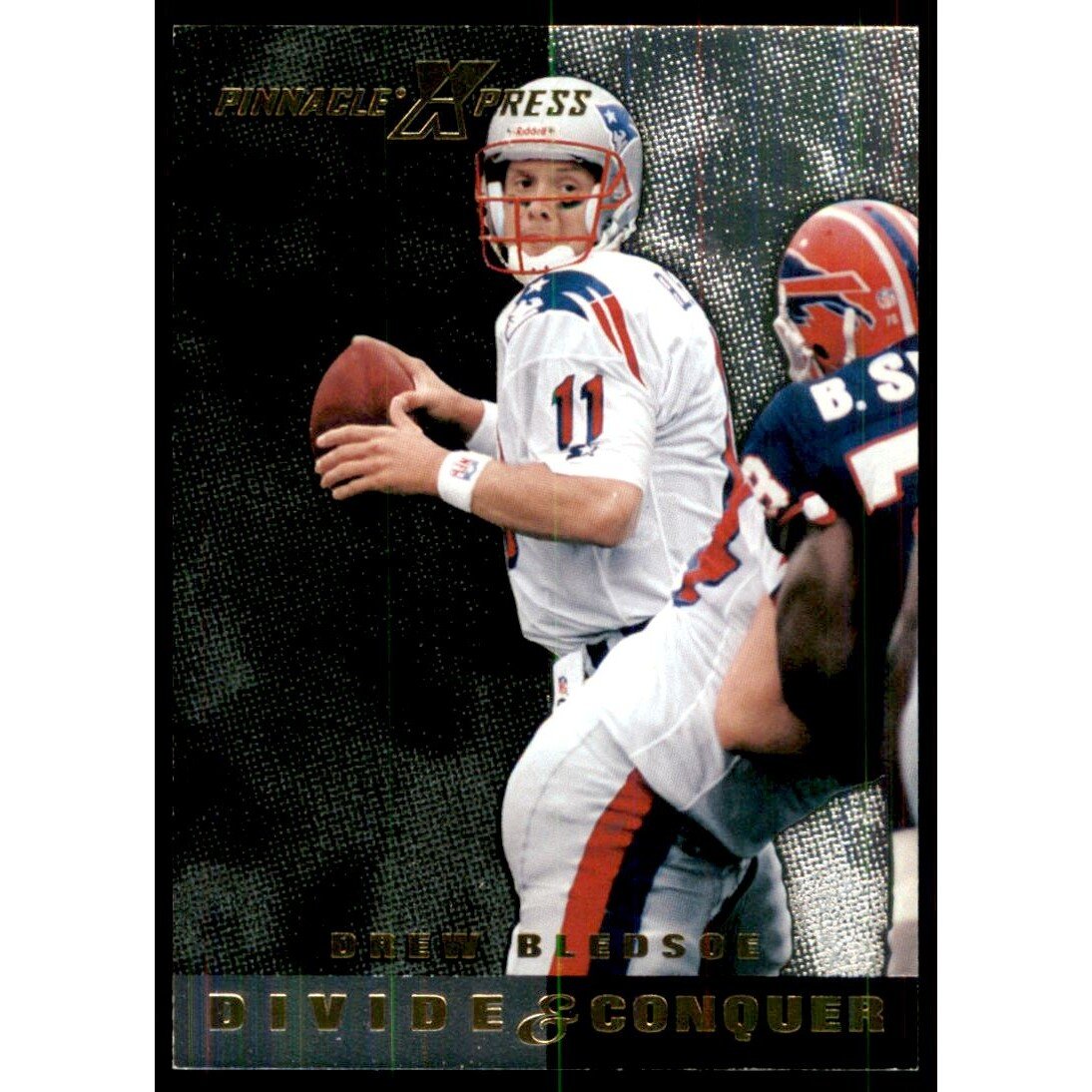 1997 Pinnacle X-Press Divide and Conquer #12 Drew Bledsoe