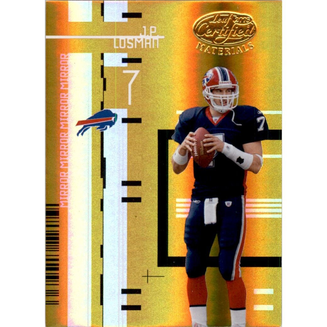 2005 Leaf Certified Materials Mirror Gold #15 J.P. Losman