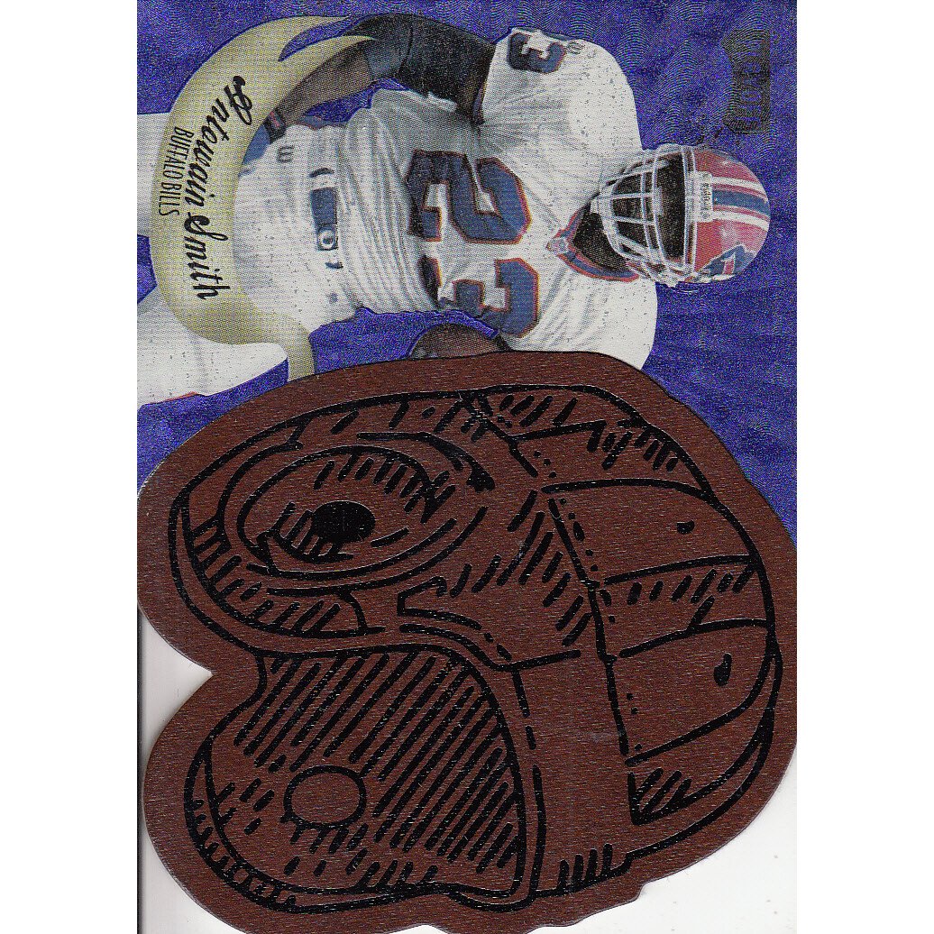1997 Playoff Contenders Leather Helmet Die Cuts Blue #11 Antowain Smith