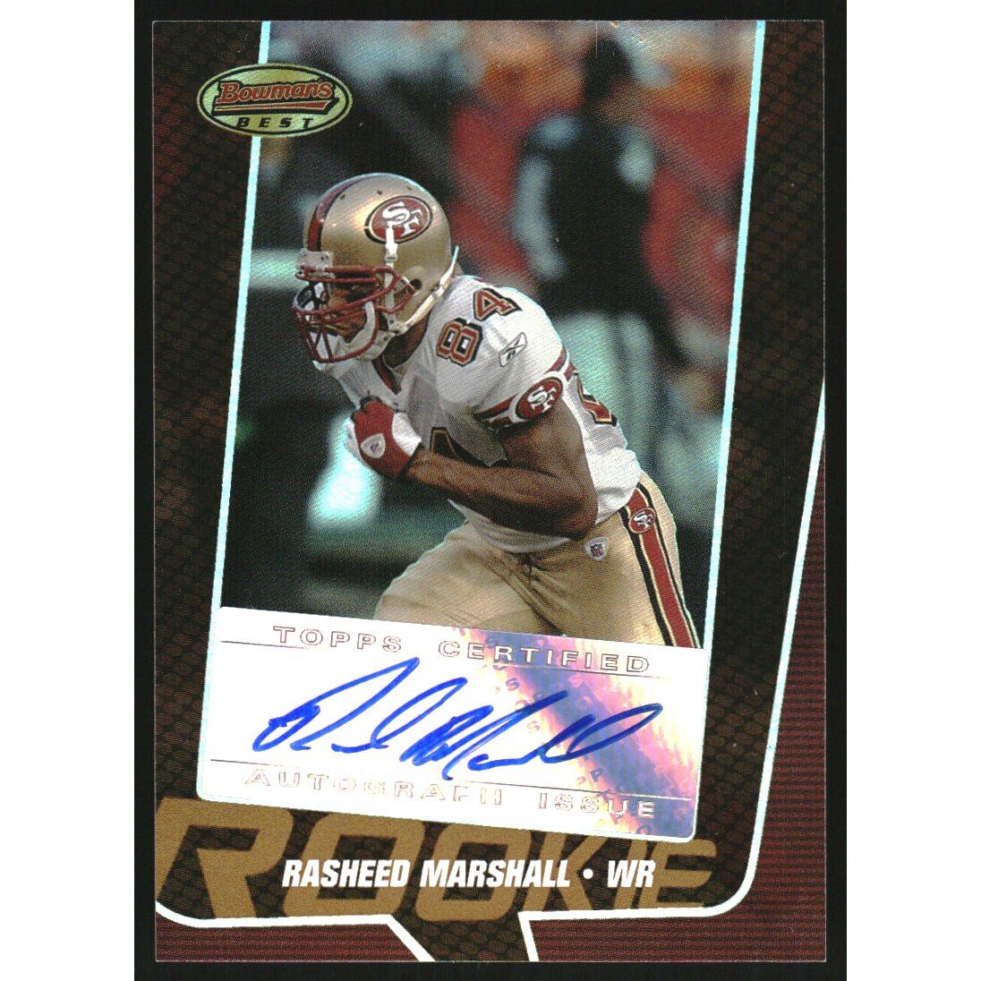 2005 Bowman's Best Bronze #151 Rasheed Marshall AU
