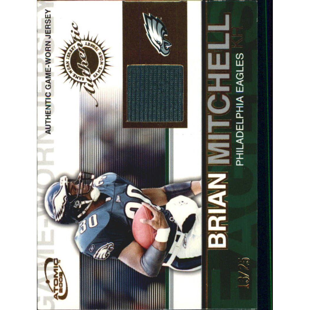 2002 Atomic Game Worn Jerseys Gold #71 Brian Mitchell