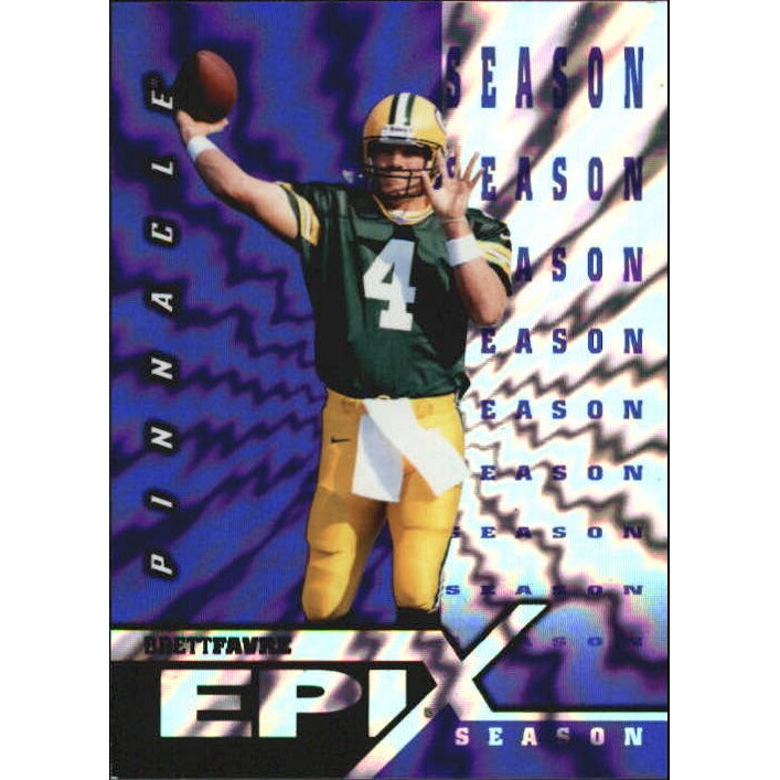 1997 Pinnacle Certified Epix Purple #E10 B.Favre SEASON
