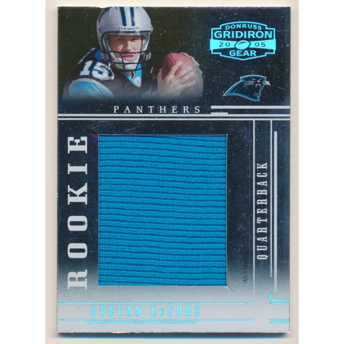 2005 Donruss Gridiron Gear Rookie Jerseys Jumbo Swatch Prime #138 Stefan LeFors