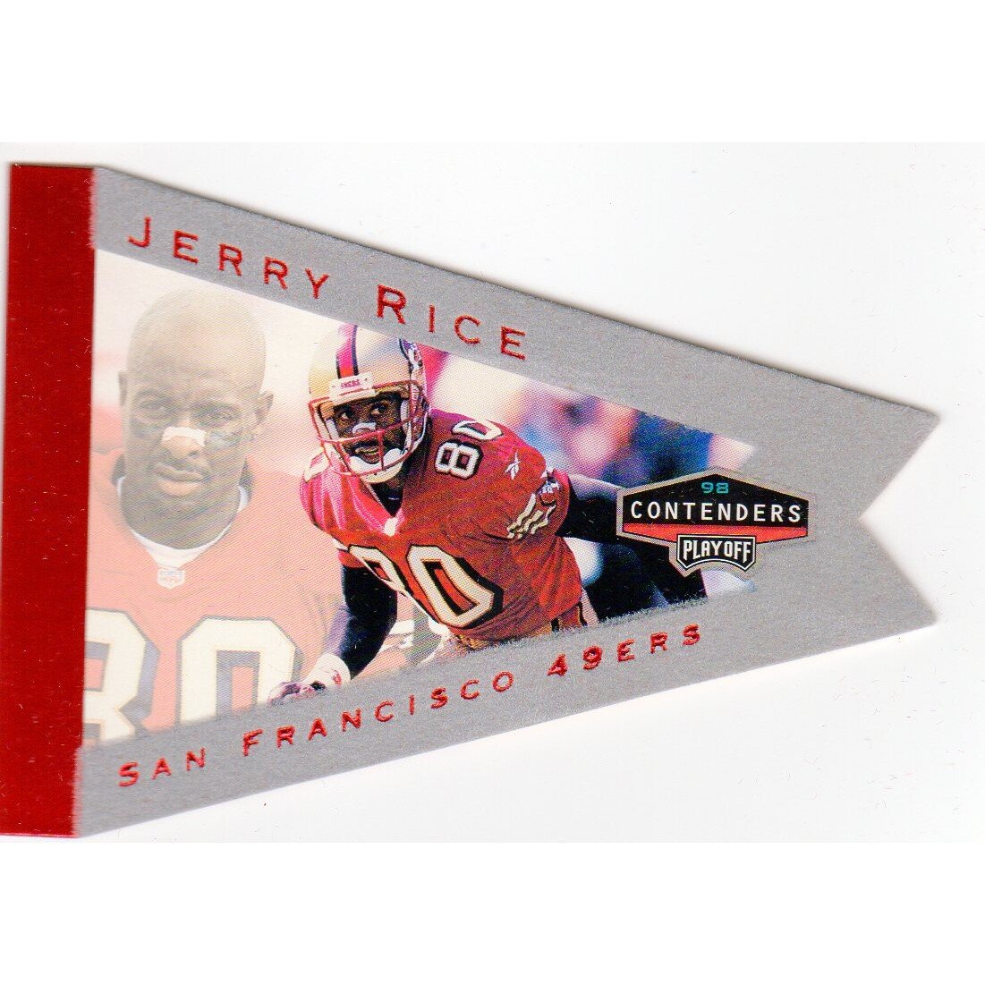 1998 Playoff Contenders Pennants Red Foil #83 Jerry Rice