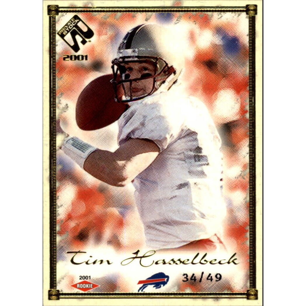 2001 Private Stock Gold Framed #109 Tim Hasselbeck