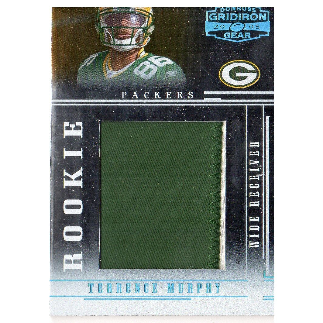 2005 Donruss Gridiron Gear Rookie Jerseys Jumbo Swatch Prime #122 Terrence Murphy