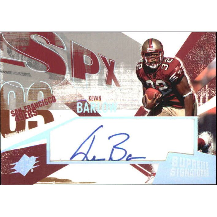 2003 SPx Supreme Signatures #SSKB Kevan Barlow