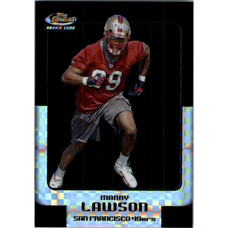 2006 Finest Black Xfractors #143 Manny Lawson