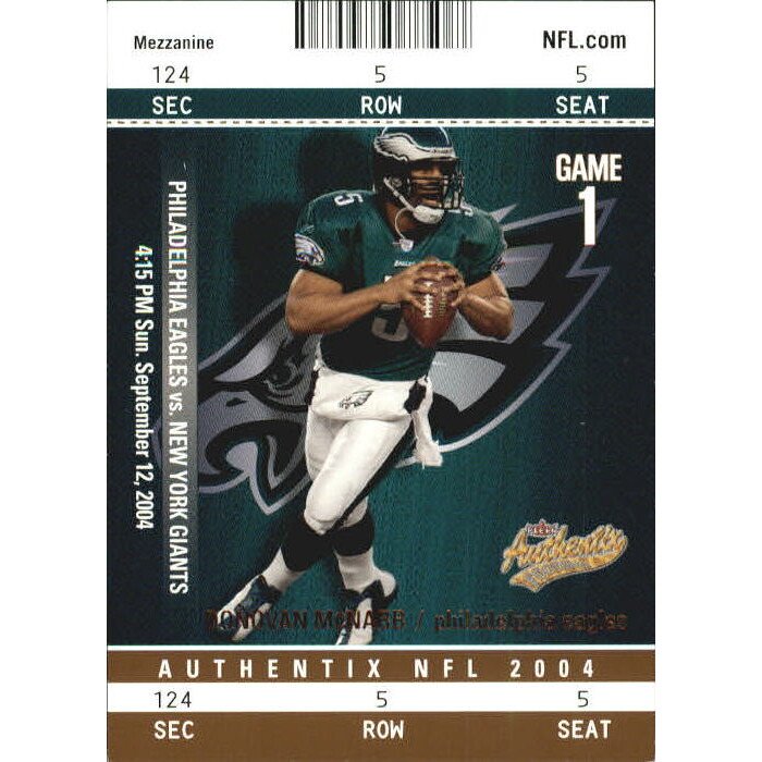 2004 Fleer Authentix Mezzanine Bronze #39 Donovan McNabb