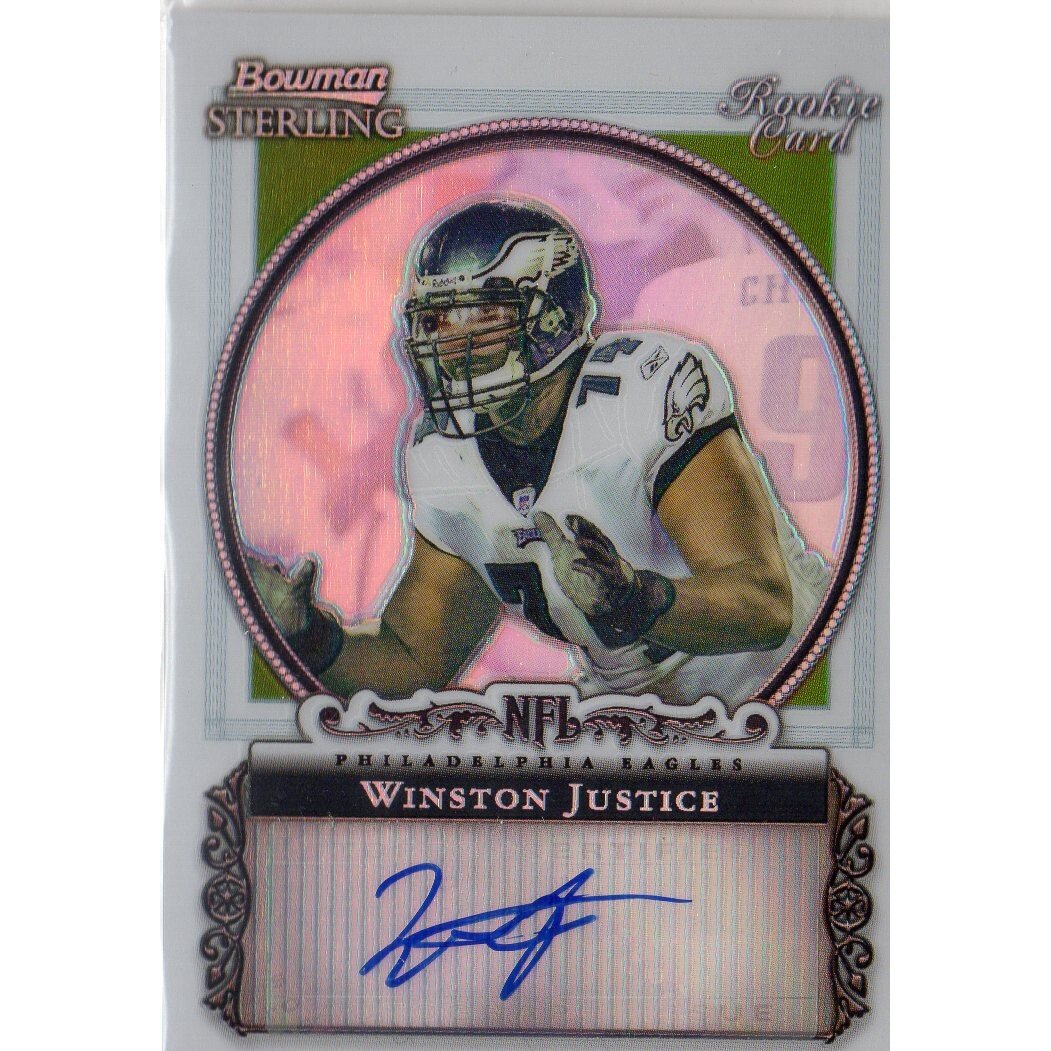 2006 Bowman Sterling Refractors #WJ Winston Justice AU