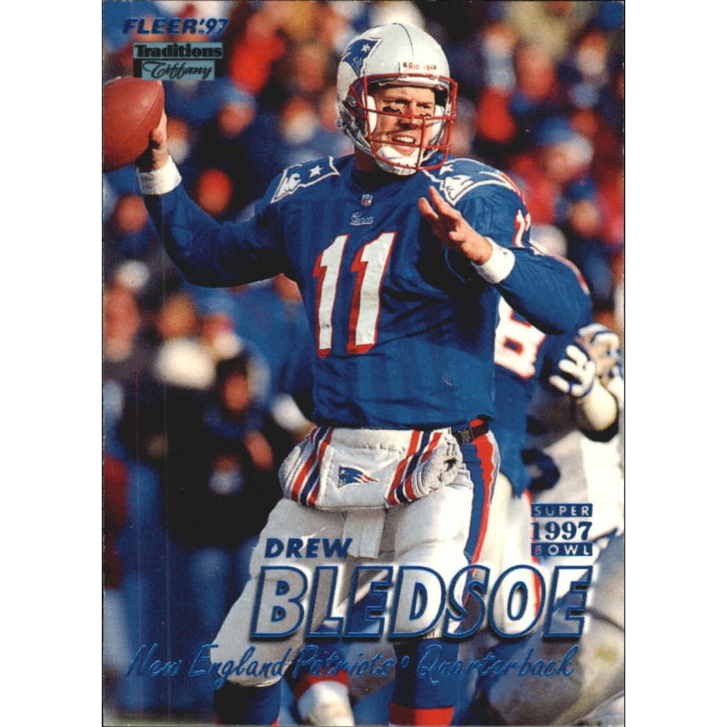 1997 Fleer Tiffany Blue #90 Drew Bledsoe