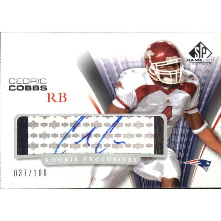 2004 SP Game Used Edition Rookie Exclusives Autographs #RECC Cedric Cobbs
