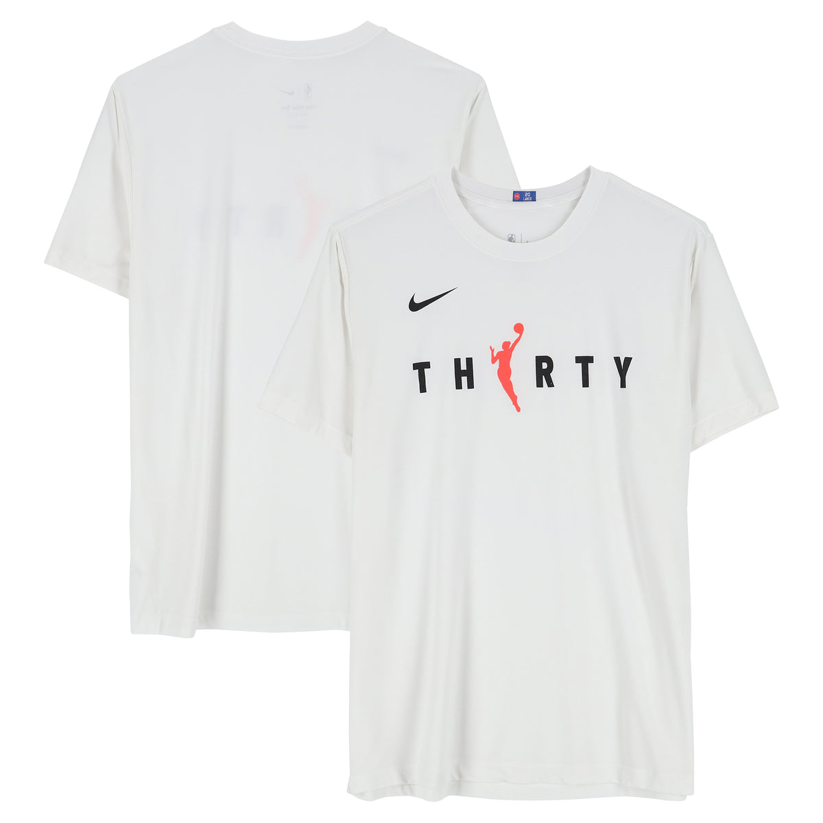 Detroit Pistons Team-Issued White Nike WNBA T-Shirt from the 2025-26 NBA Season