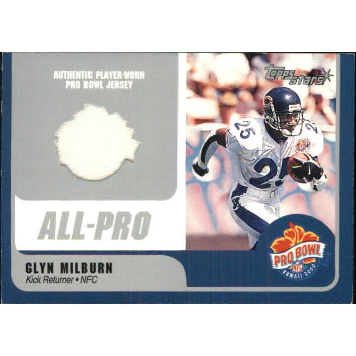 2000 Topps Stars Pro Bowl Jerseys #GMKR Glyn Milburn