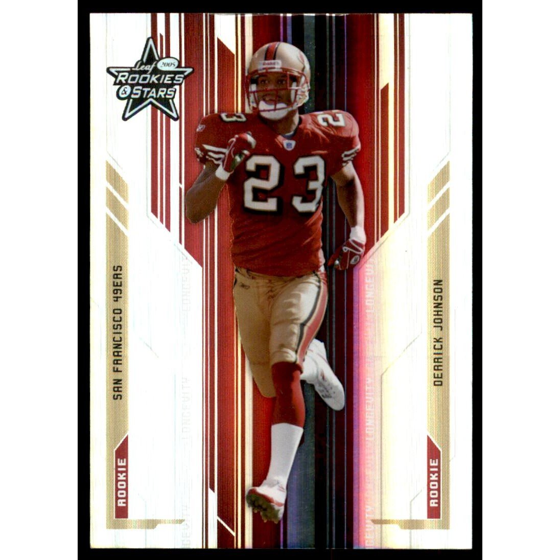 2005 Leaf Rookies and Stars Longevity Holofoil Parallel #180 Derrick Johnson CB
