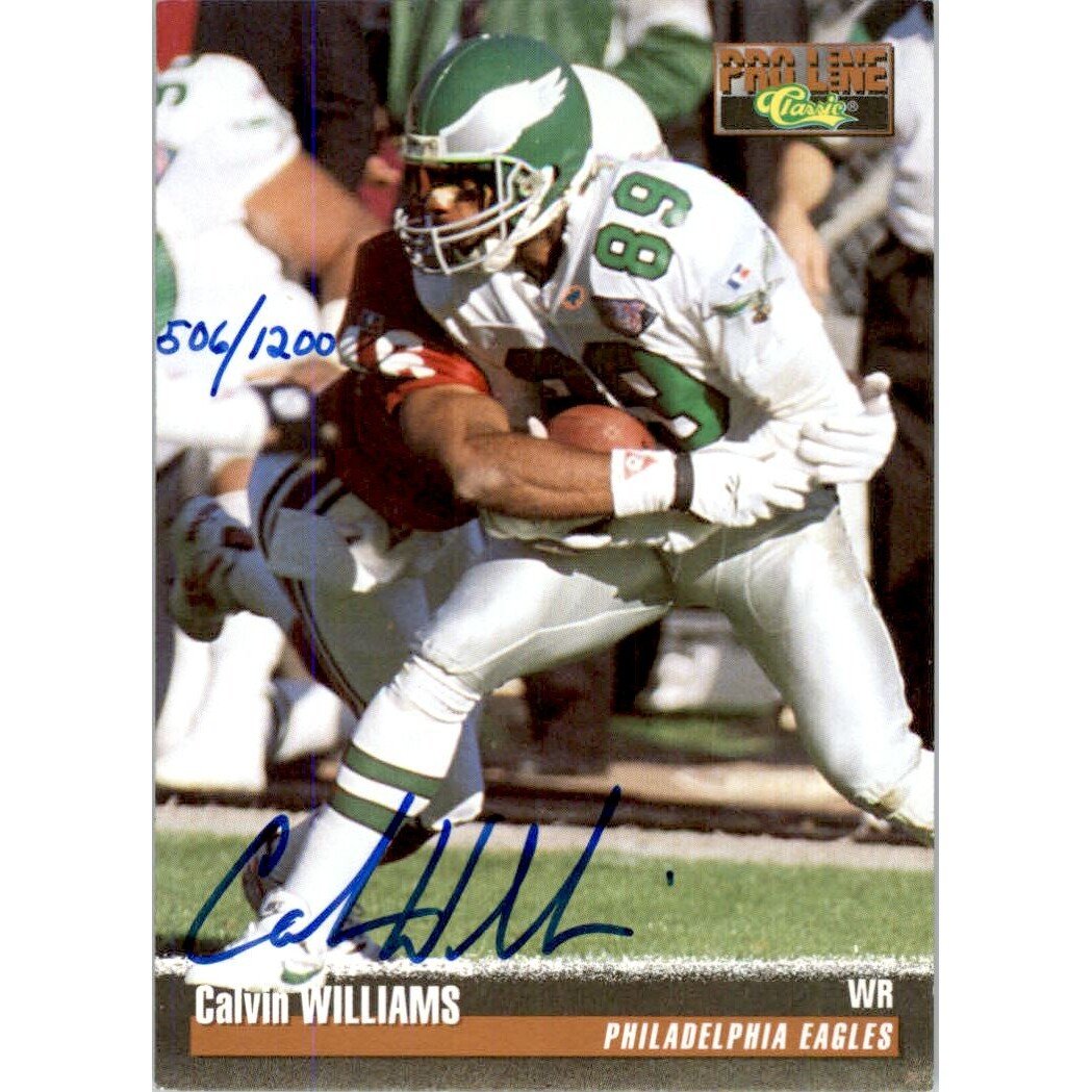 1995 Pro Line Autographs #126 Calvin Williams/1200