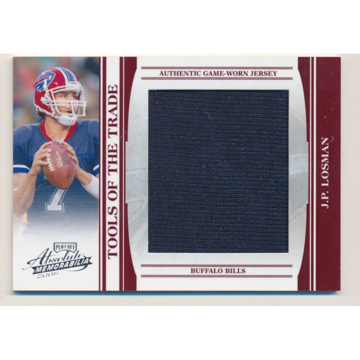 2006 Absolute Memorabilia Tools of the Trade Material Red Oversize #TOT65 J.P. Losman/50
