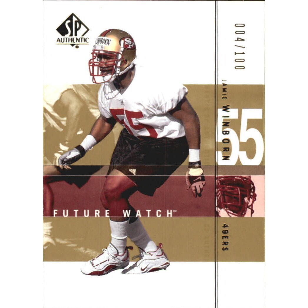 2001 SP Authentic Rookie Gold 100 #189 Jamie Winborn