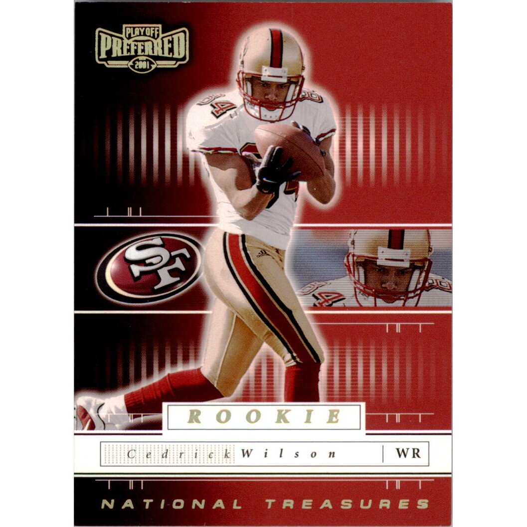 2001 Playoff Preferred National Treasures Gold #145 Cedrick Wilson