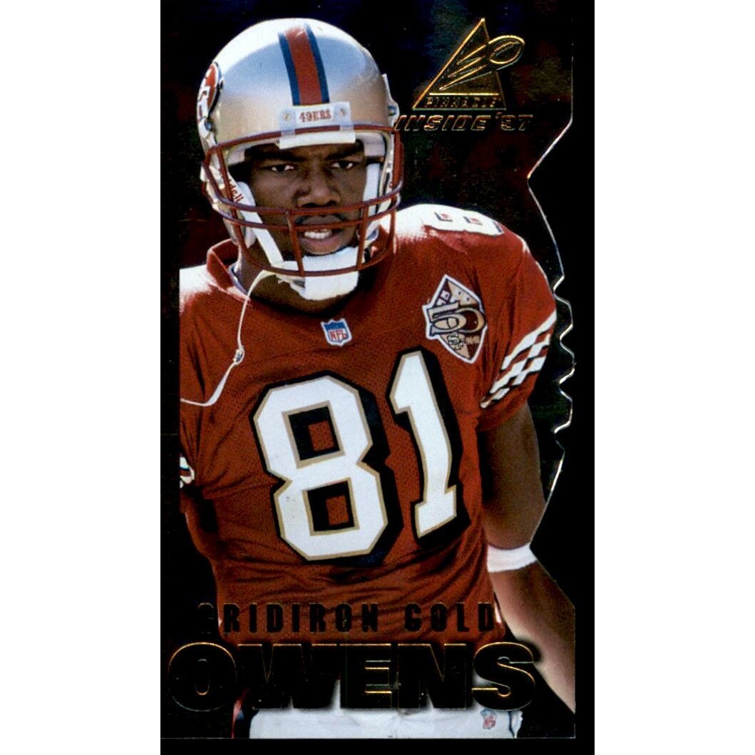 1997 Pinnacle Inside Gridiron Gold #18 Terrell Owens
